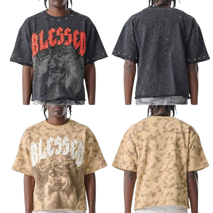 Blessed - Cropped French Terry T-Shirt