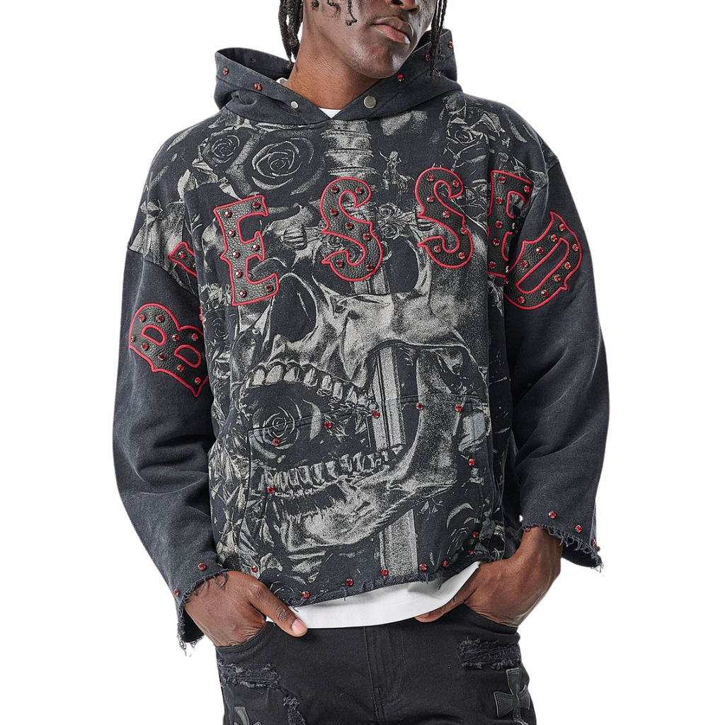 Blessed Cropped French Terry Hoodie