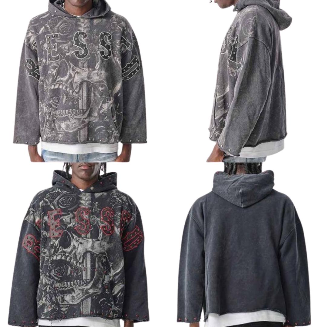 Blessed Cropped French Terry Hoodie
