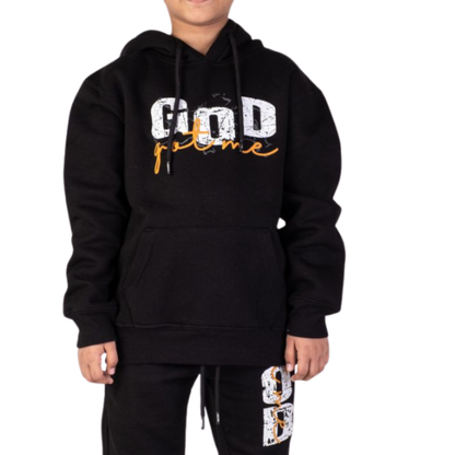 Kids God Got Me Hoodie Black
