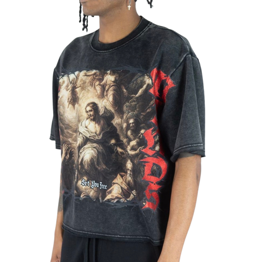 Set You Free Men's Heavyweight Streetwear T-Shirt