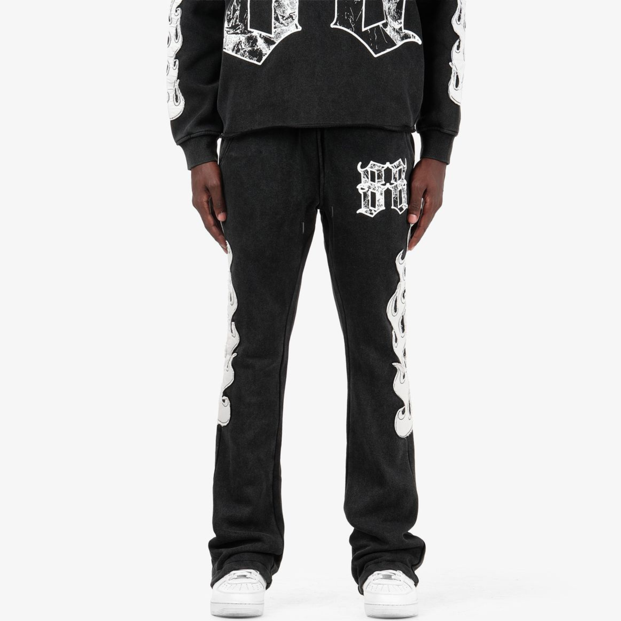 Saints 08 Vintage Wash Sweatpants – Black