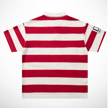 Mens Athletic Team Polo Shirt – Red & Cream