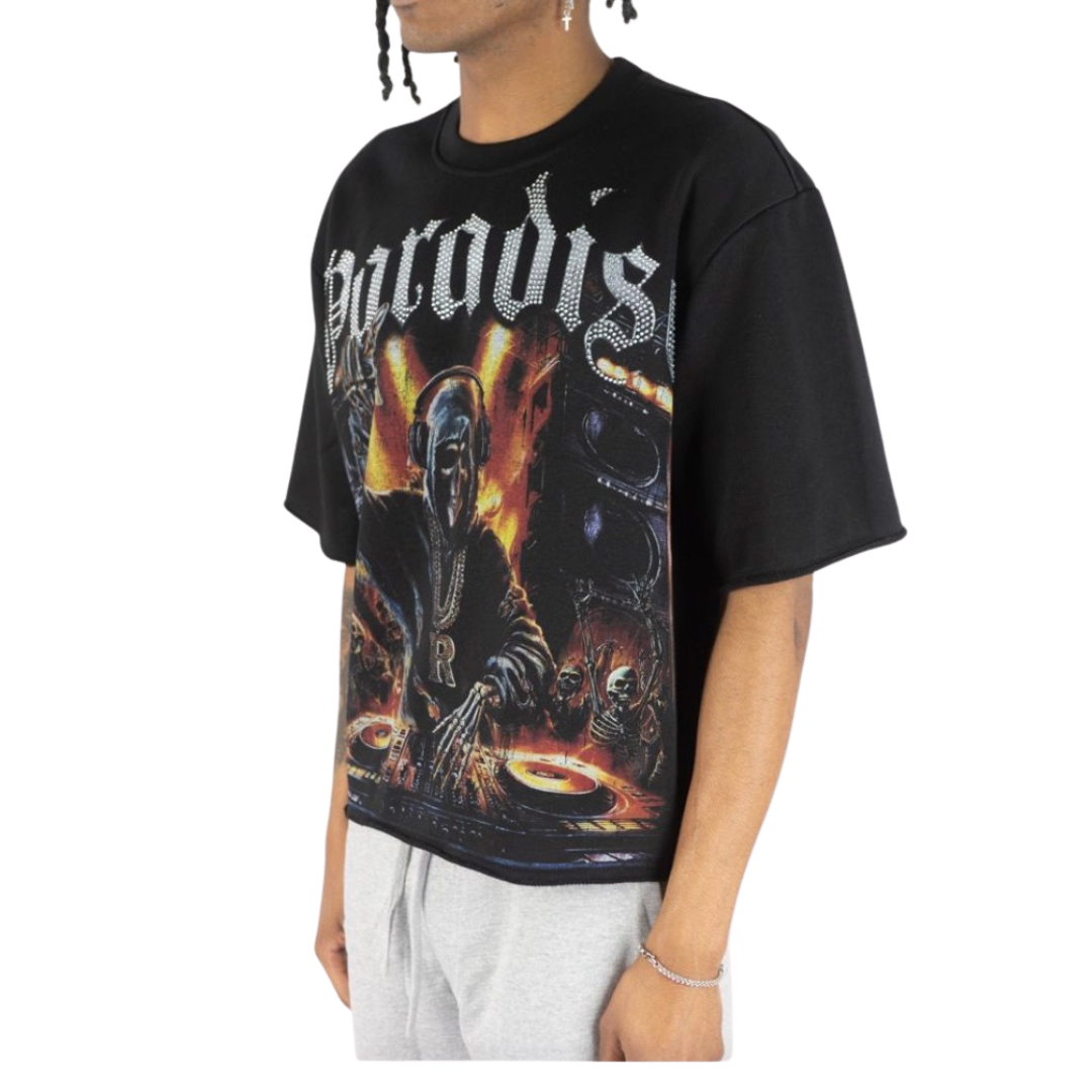 Paradise DJ Rhinestone T-shirt