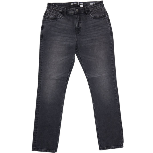 Mens Stretch Slim Fit Denim Jeans – Washed Black