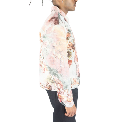 Mens Rebel Angels Tapestry Jacket Pink