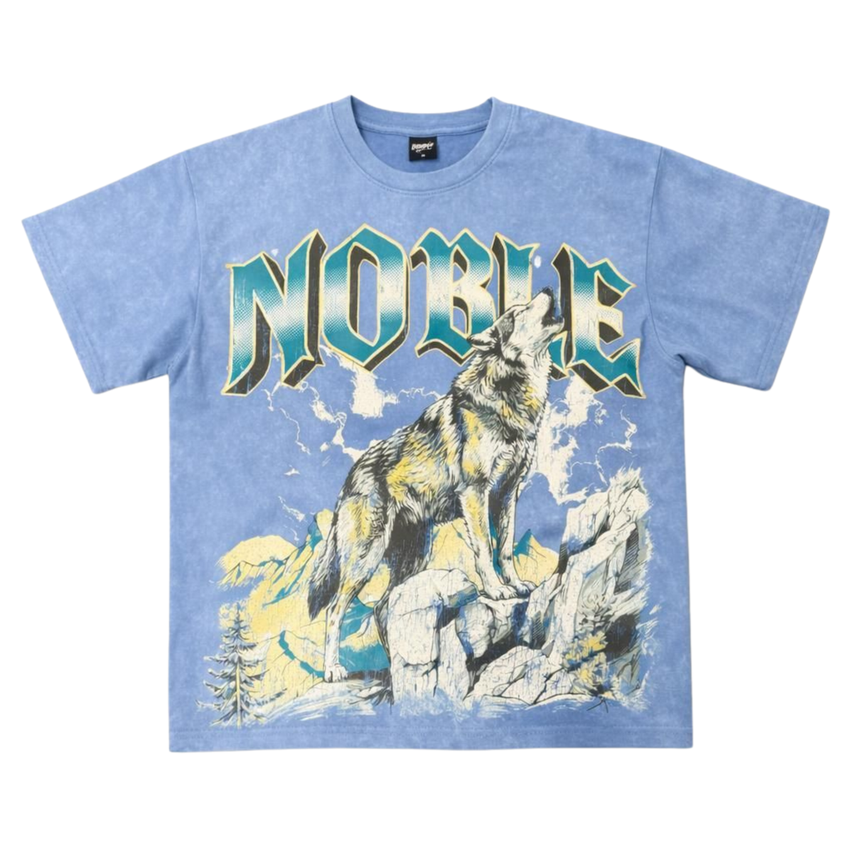 Wolf Blue Men's Washed Premium T-Shirt