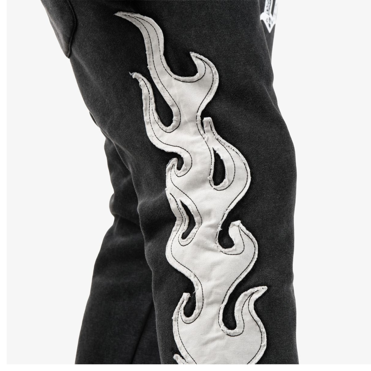Mens Saints 08 Vintage Wash Sweatpants – Black