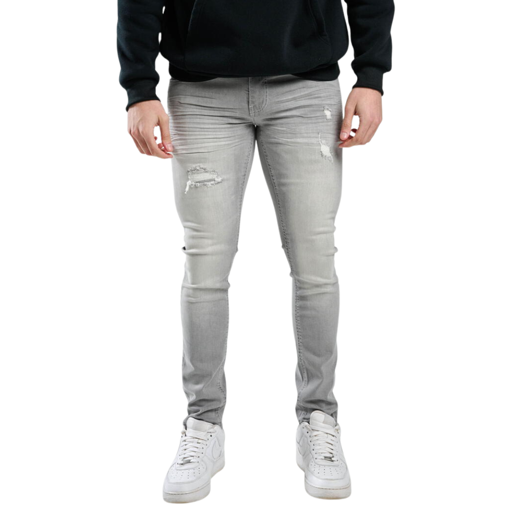 Premium Stretch Crinkle & Rip/Repair Jeans