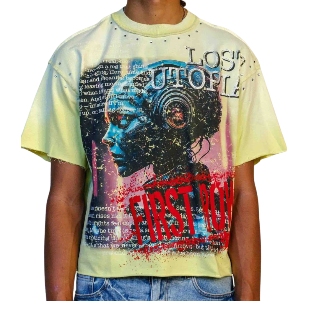 Lost Utopia Program Cropped T-Shirt