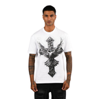Mens Winged Cross Graphic T-Shirt