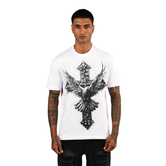 Men's Winged Cross Graphic T-Shirt