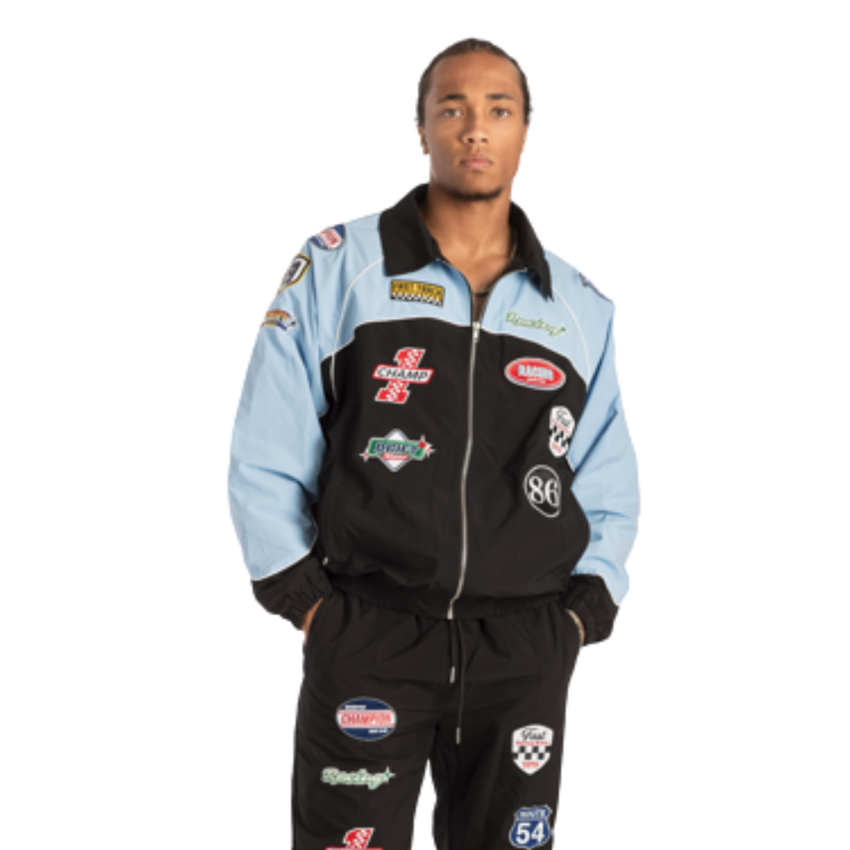Mens Kindred Patch Nylon Track Jacket