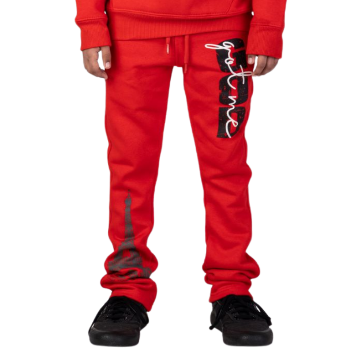 Kids God Got Me Sweatpants Red