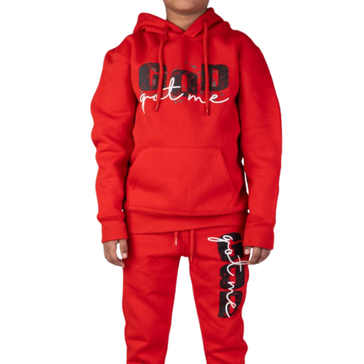 Kids God Got Me Hoodie Red