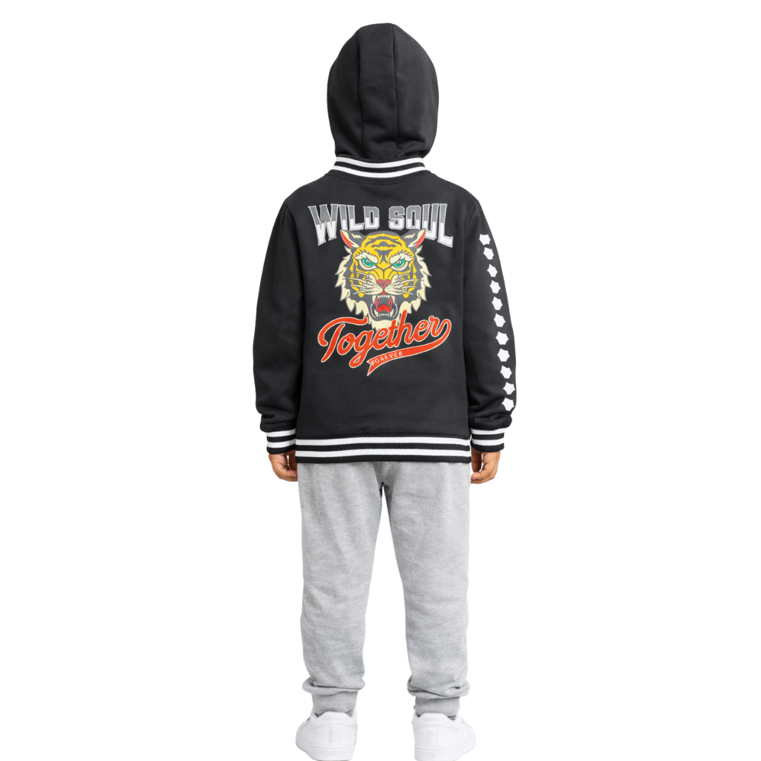 Kids Wild Soul Fleece Varsity Jacket