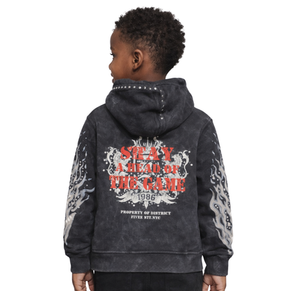 Kids Saints Hoodie - Rhinestone & Pearl Embellished