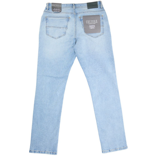 Mens Cultura Super Soft Slim Fit Denim Jeans – Blue