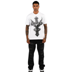 Mens Winged Cross Graphic T-Shirt
