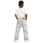 Kids Patchwork Stacked Jeans 33958