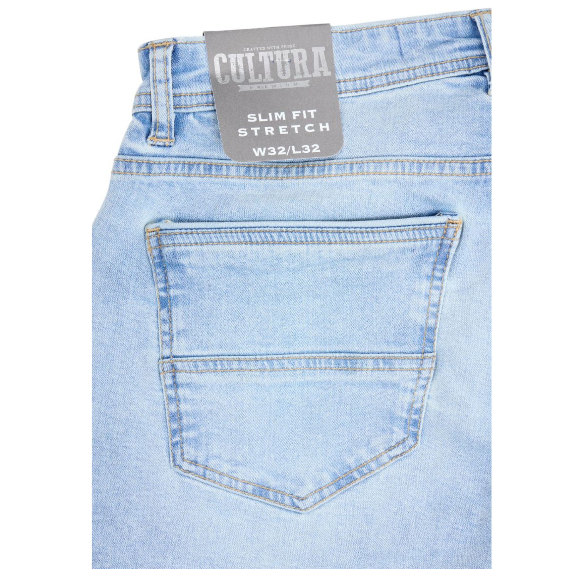 Mens Cultura Super Soft Slim Fit Denim Jeans – Blue