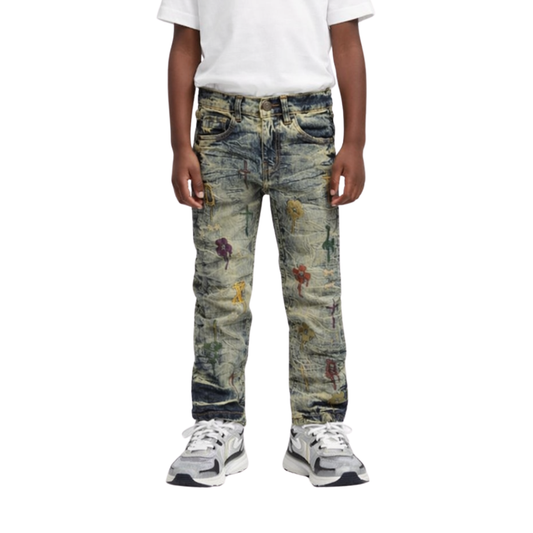 Kids Stitch Cypher Slim Fit Jeans FW-330147