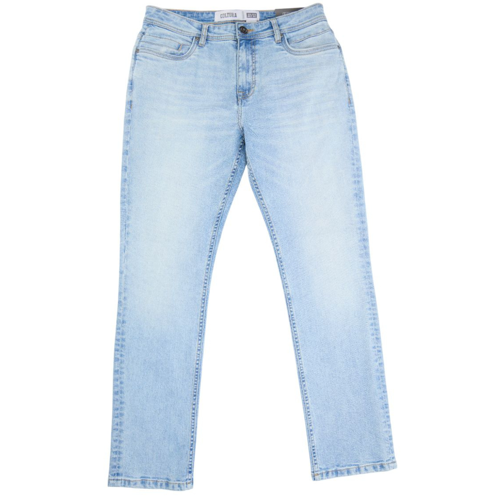 Mens Cultura Super Soft Slim Fit Denim Jeans – Blue