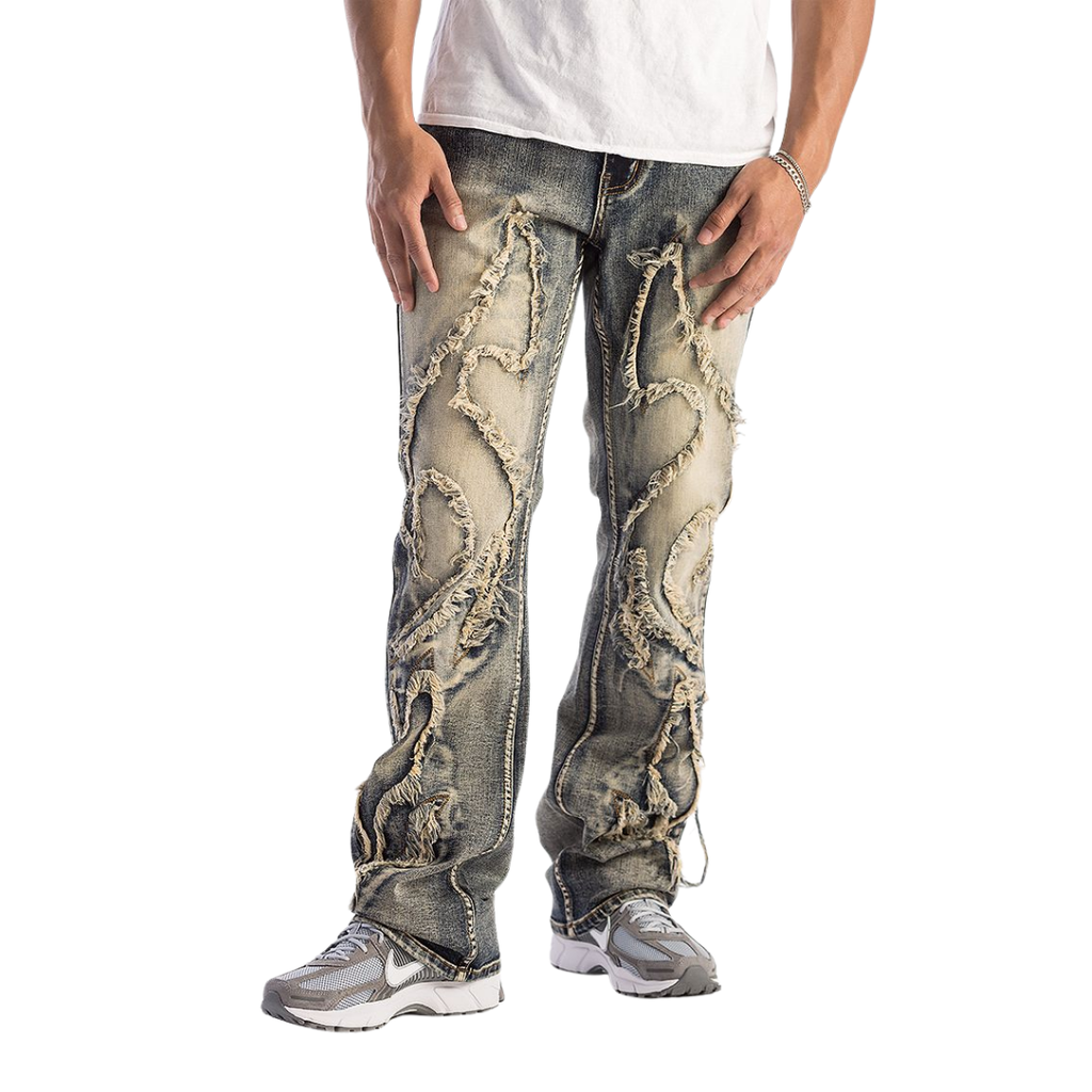 Distressed Stacked Jeans KD2118