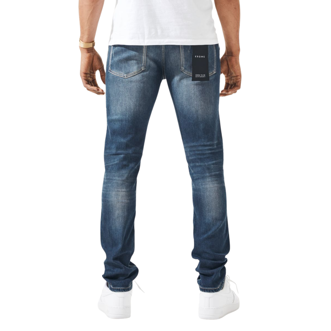 Ripped & Studded Denim Jeans