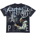 Mens Rare Peace Cross T-Shirt (Dark Grey)