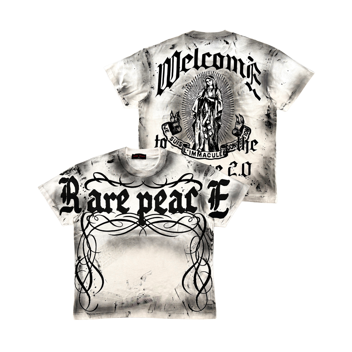 Men's Rare Peace Washed Cream T-Shirt