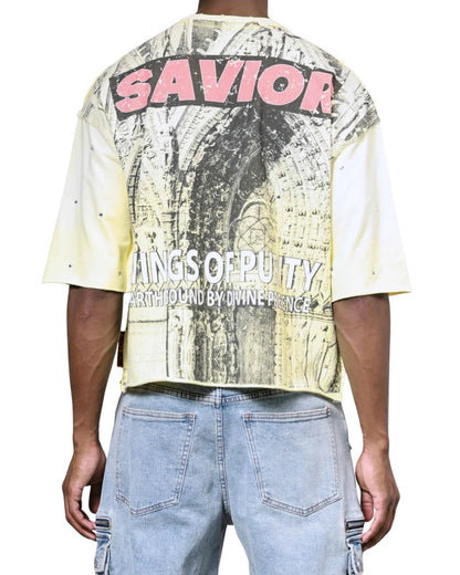 Wings Of Purity Heavyweight Men's Streetwear T-Shirt
