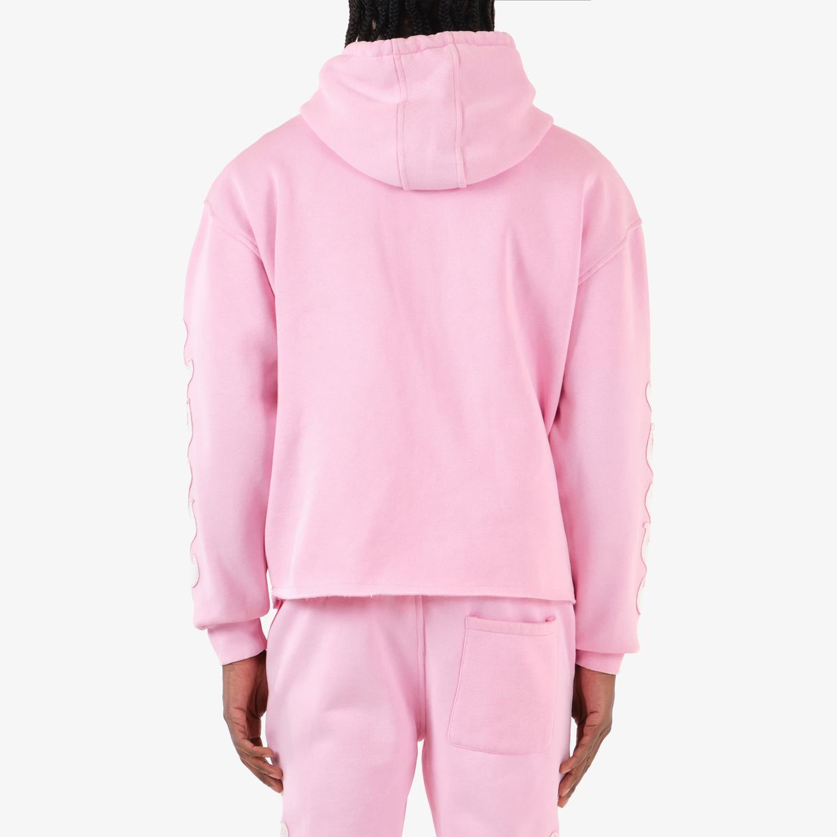Mens Saint Flame Oversized Hoodie – Pink