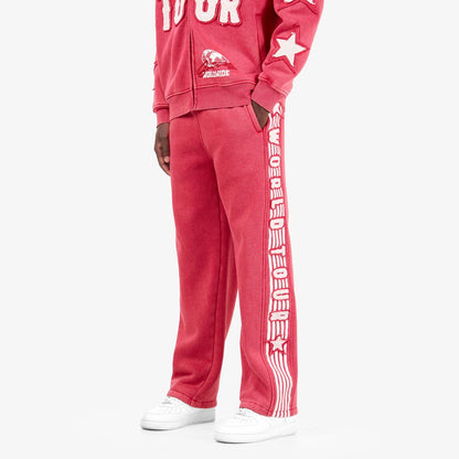 Mens World Tour Sweatpants – Vintage Wash Red