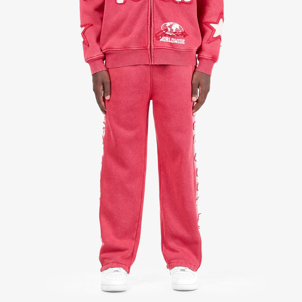 Mens World Tour Sweatpants – Vintage Wash Red