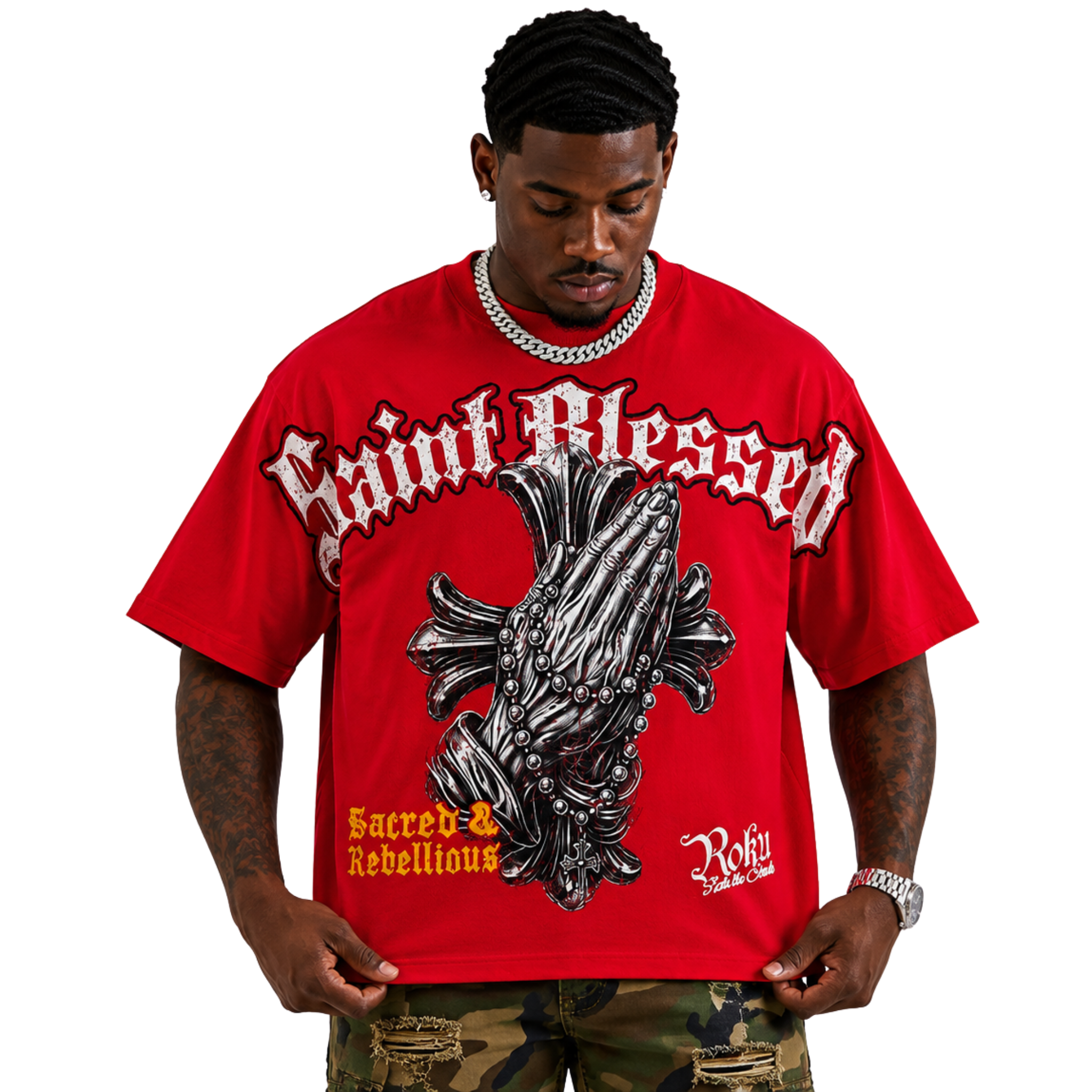 Mens Roku Studio Faith over Fear T-Shirt