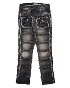 Kids Patchwork Stacked Jeans 33958